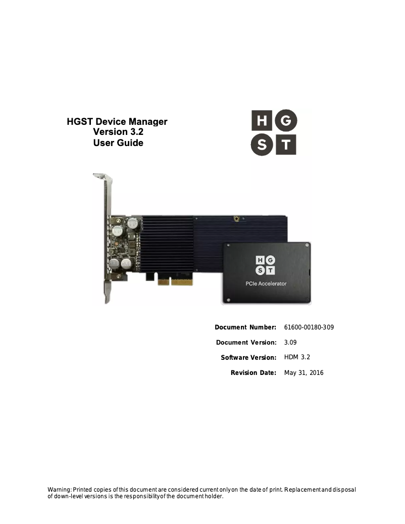Image de la première page du manuel de l'appareil Ultrastar DC SN620