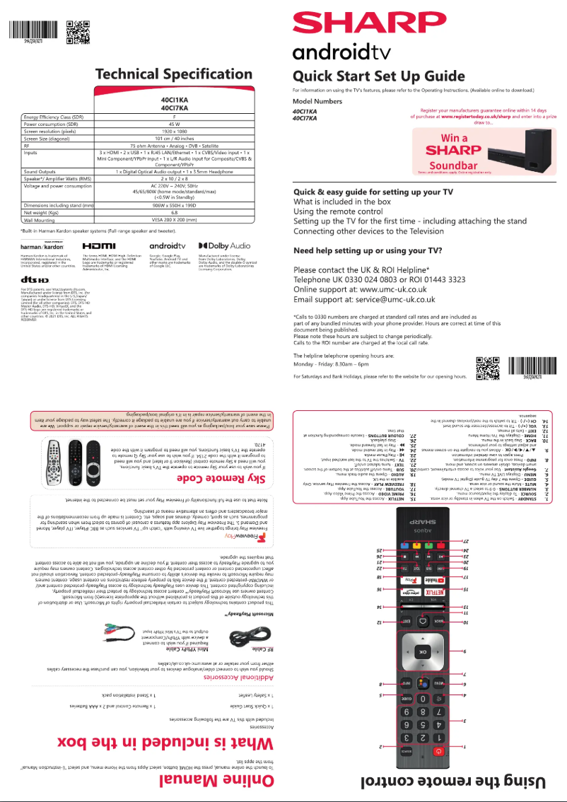 Image de la première page du manuel de l'appareil 40CI1KA