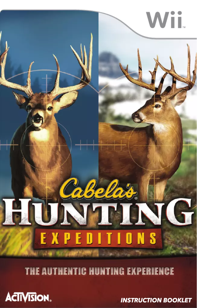 Image de la première page du manuel de l'appareil Cabelas Hunting Expeditions (Wii)