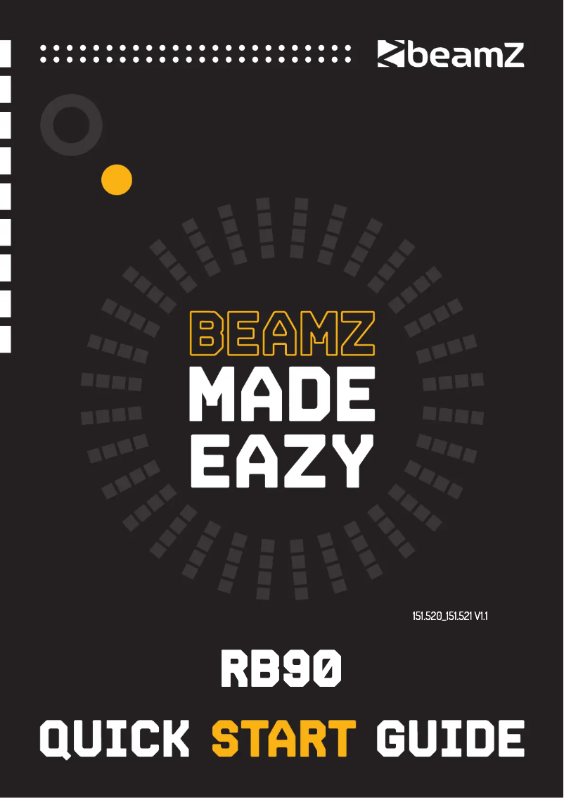 Page 1 de la notice Guide de démarrage rapide BeamZ StarFuzer