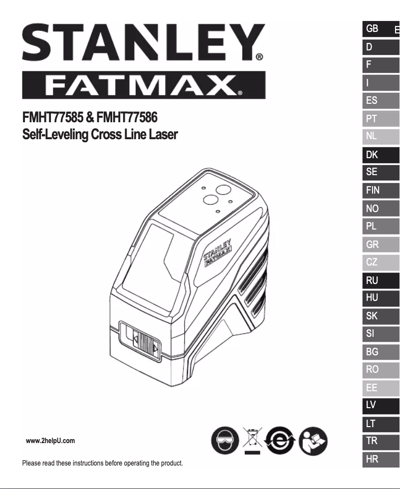 Imagen de la primera página del manual del dispositivo Fatmax FMHT77586