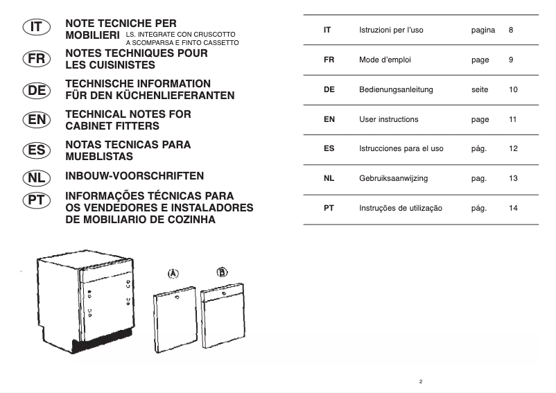 Page 1 de la notice Manuel utilisateur Candy LS DFI85SAUS