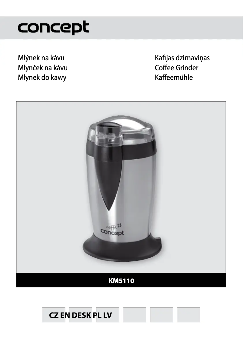 Page n°1 - Manuel utilisateur Concept KM-5110