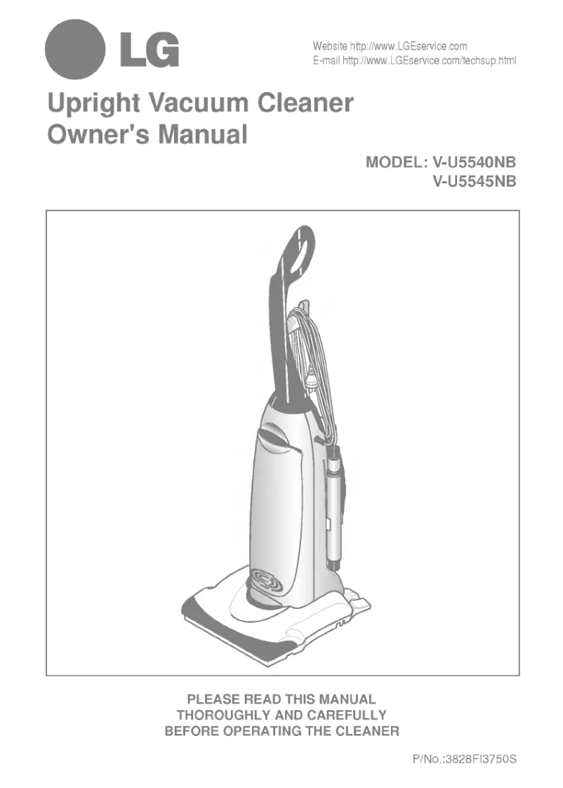 Page 1 de la notice Manuel utilisateur LG V-U5545NB