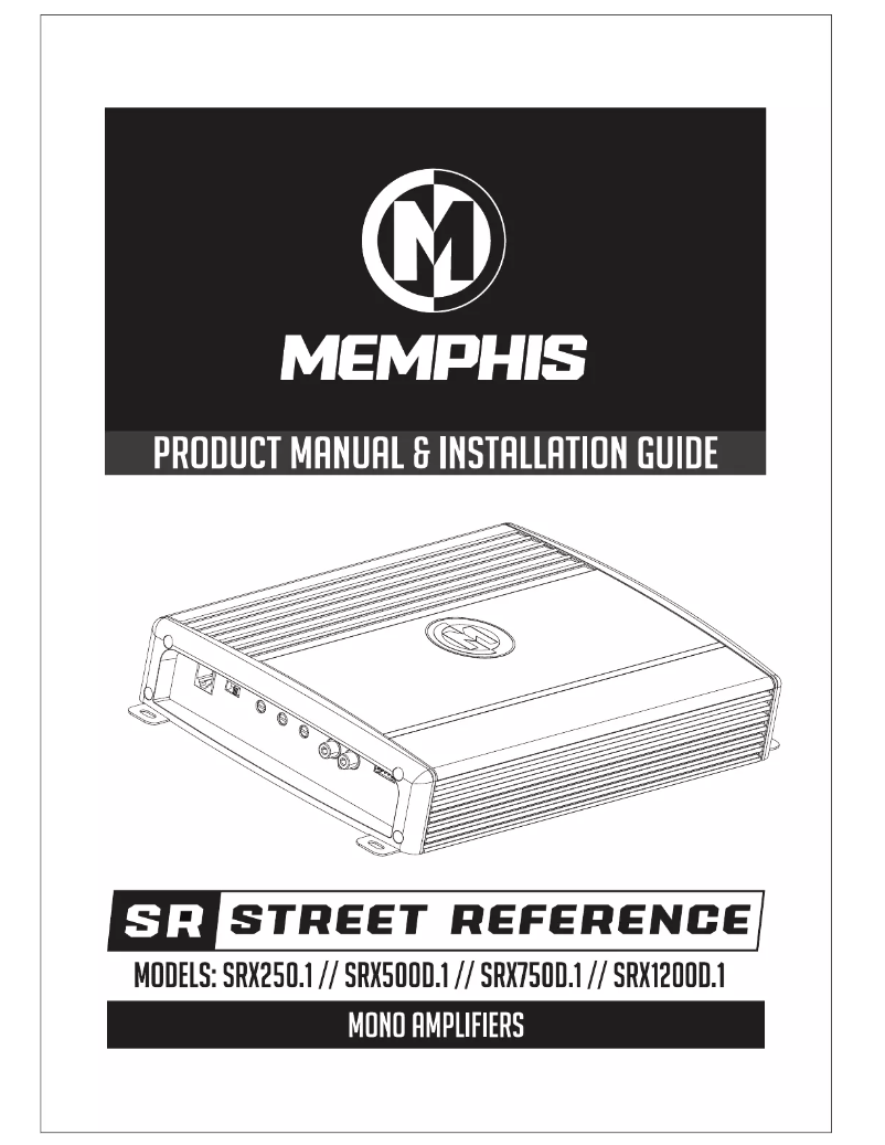 Page n°1 - Manuel utilisateur Memphis Audio SRX250.1