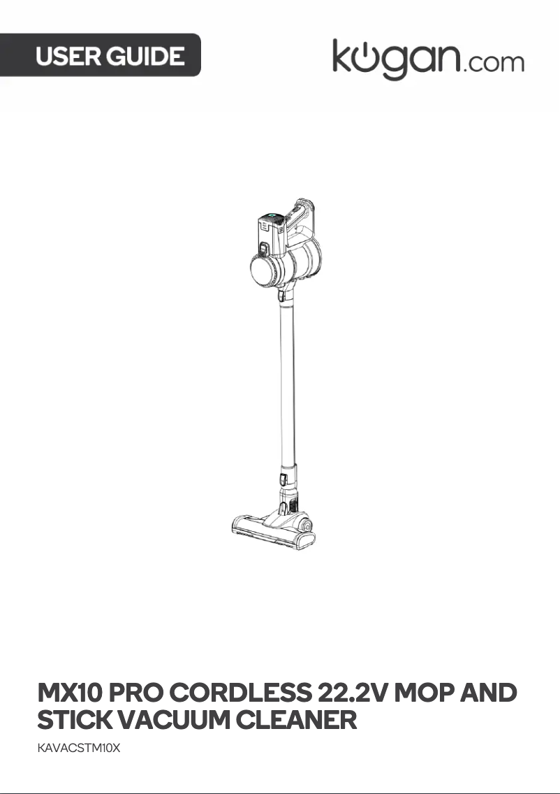 Page 1 de la notice Manuel utilisateur Kogan KAVACSTM10X