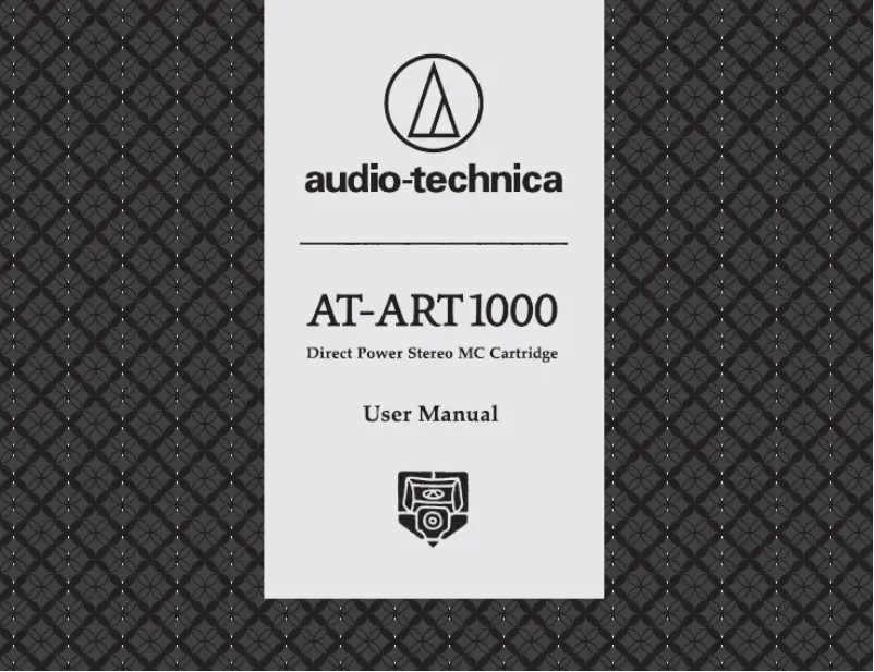 Image de la première page du manuel de l'appareil AT-ART1000