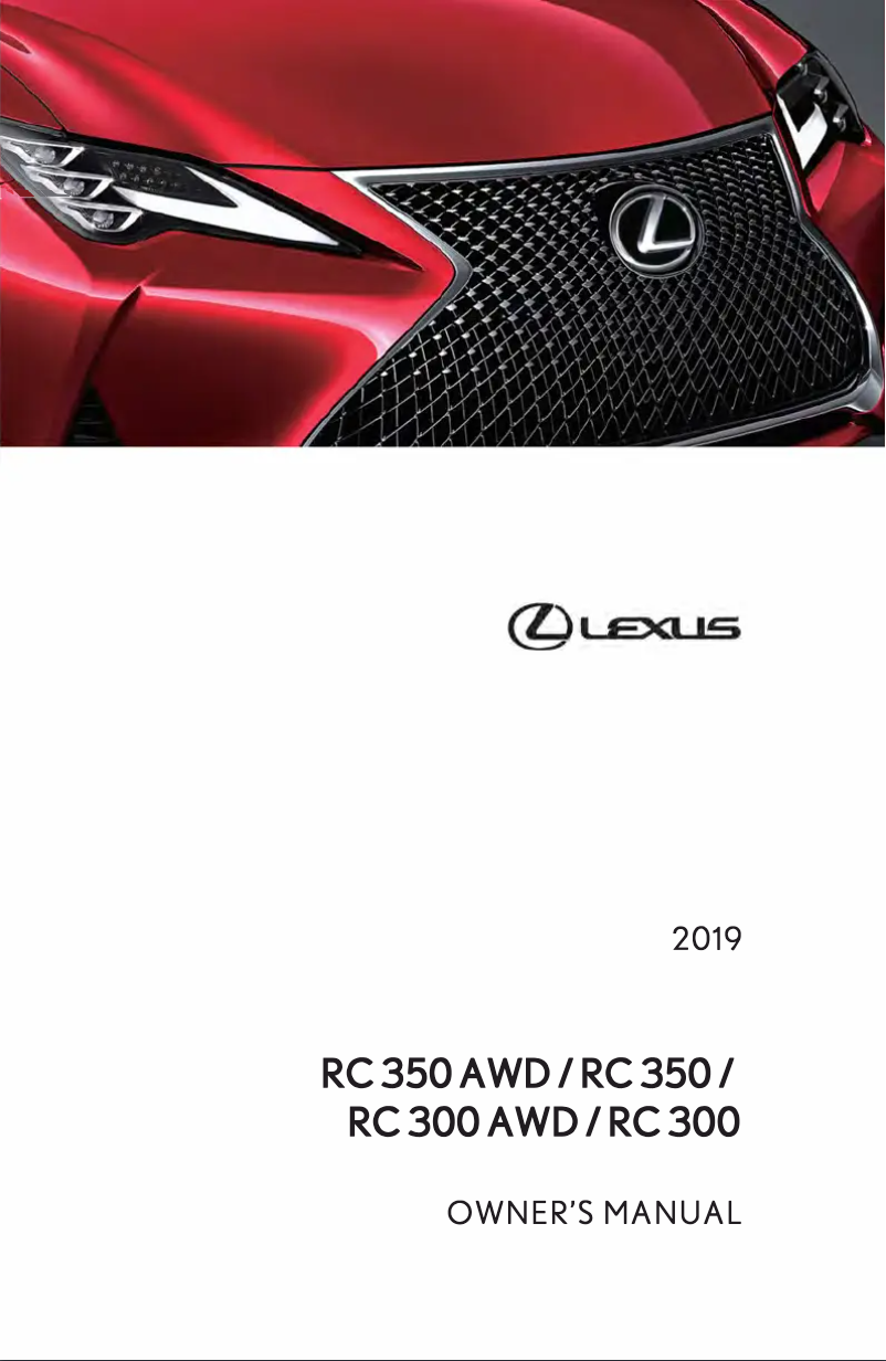 Imagen de la primera página del manual del dispositivo RC 300 AWD (2019)