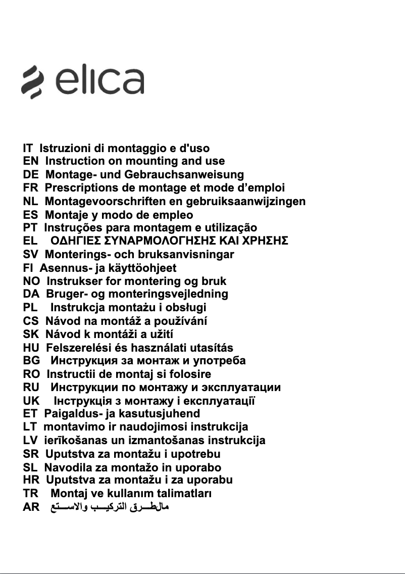 Image de la première page du manuel de l'appareil Elibloc HT