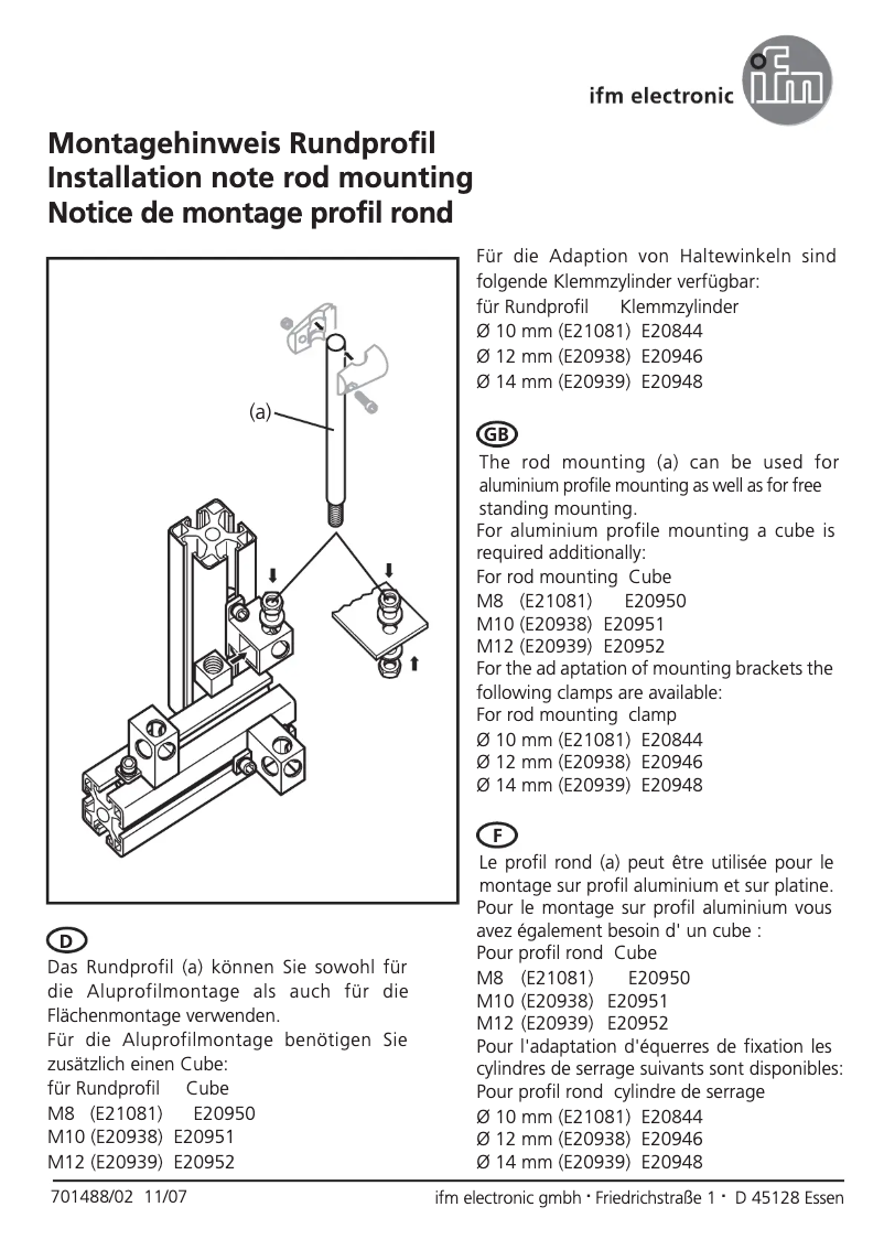 Page n°1 - Manuel utilisateur IFM E21081