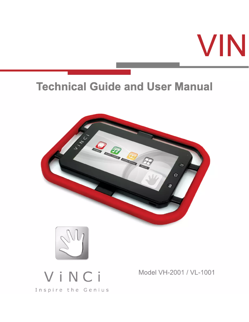Página 1 del manual Manual de usuario VINCI Tab VL-1001