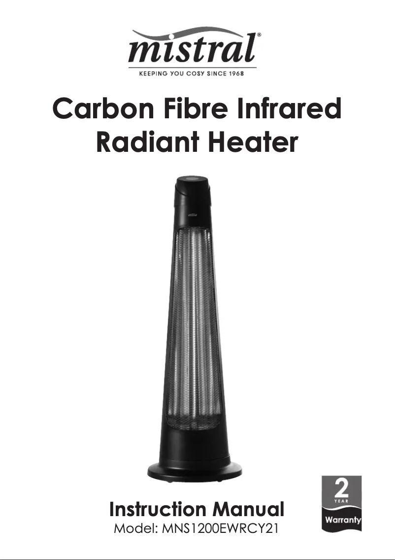 Página 1 del manual Manual de usuario Mistral MNS1200EWRCY21