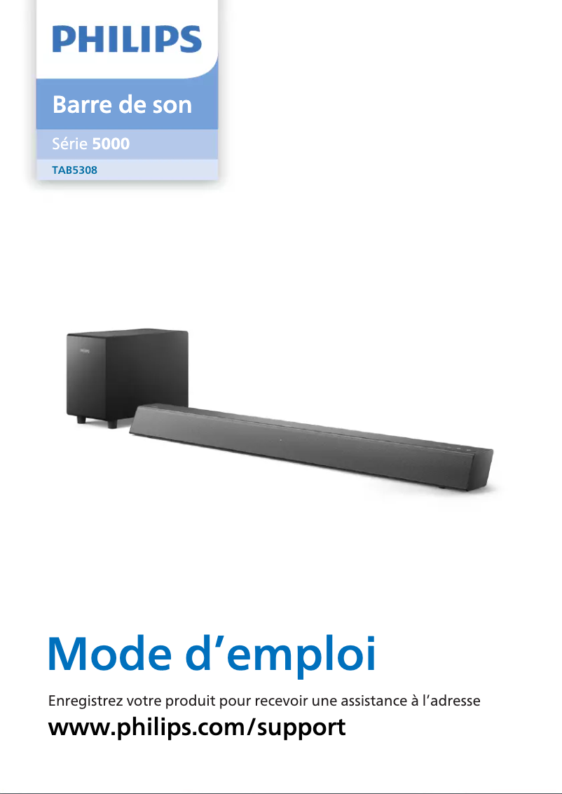 Image de la première page du manuel de l'appareil TAB5308
