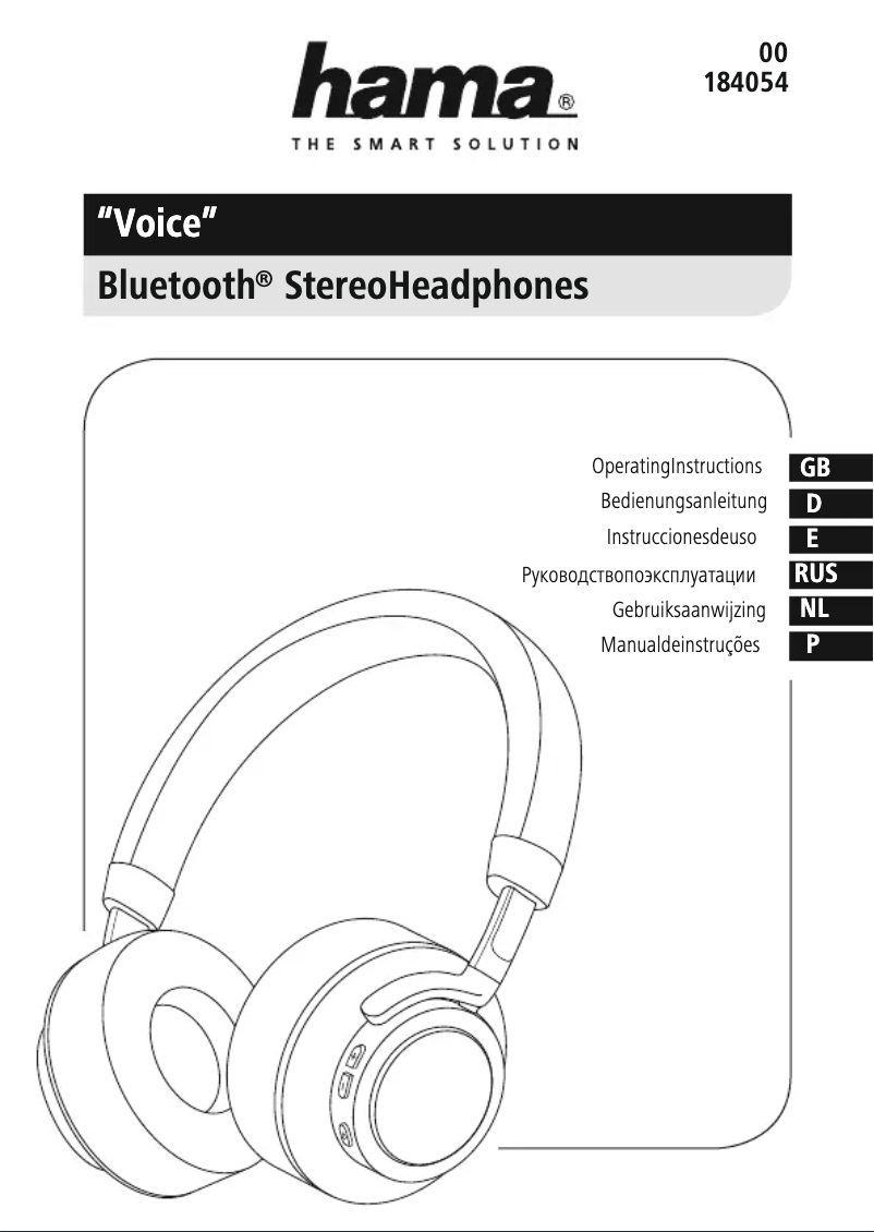 Page 1 de la notice Manuel utilisateur Hama Voice 00184054