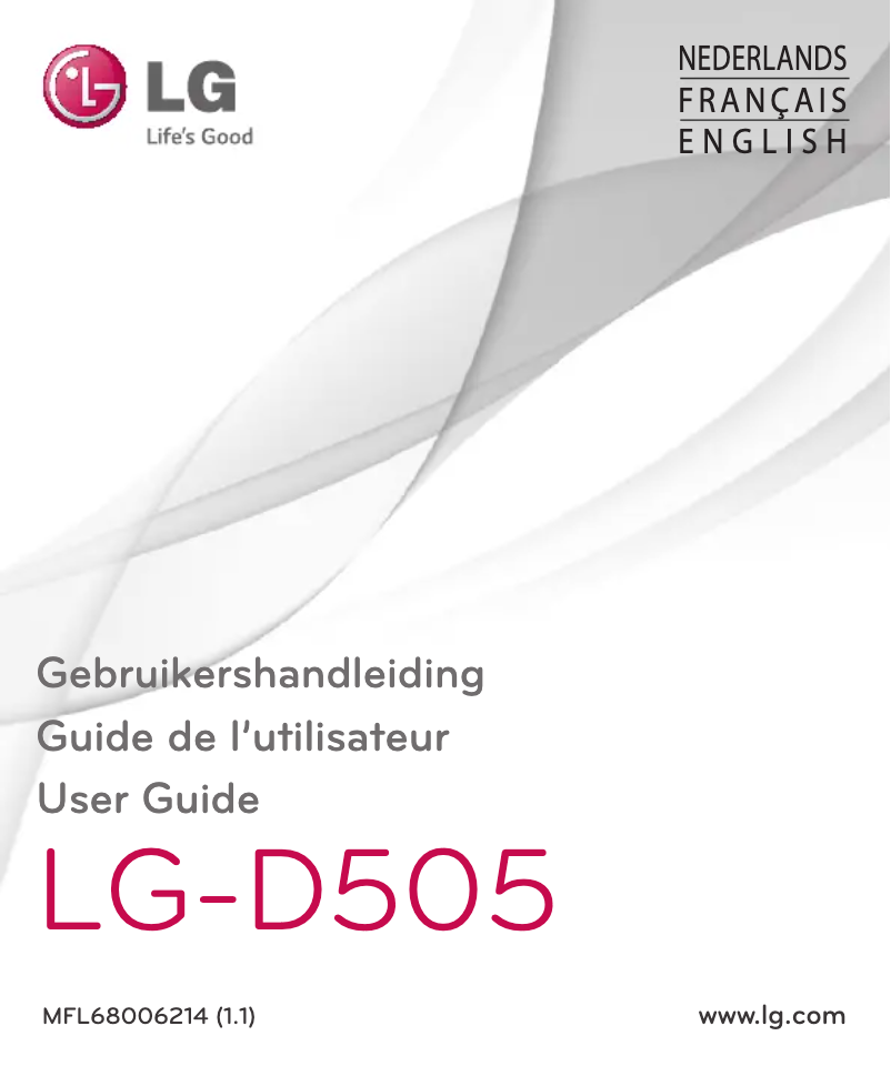 Page n°1 - Manuel utilisateur LG LG-D505
