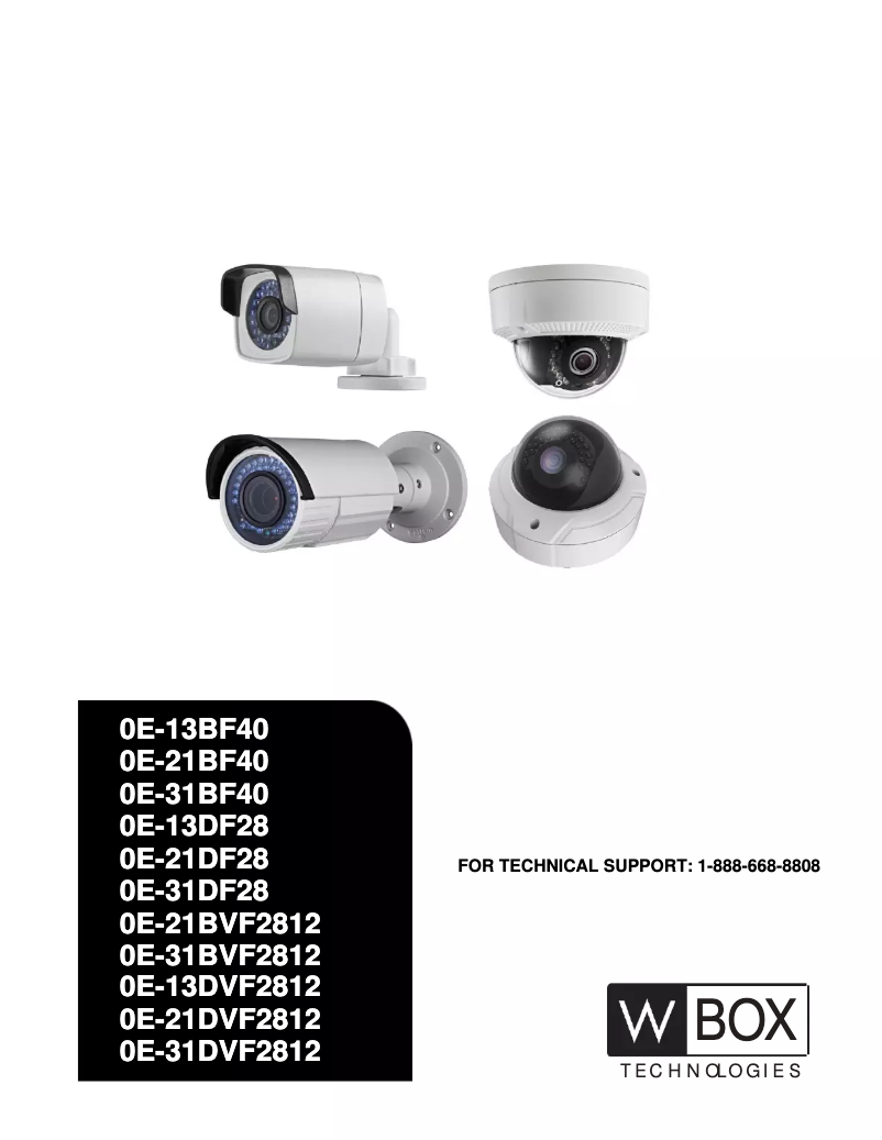 Página 1 del manual Manual de usuario W Box 0E-21BVF2812