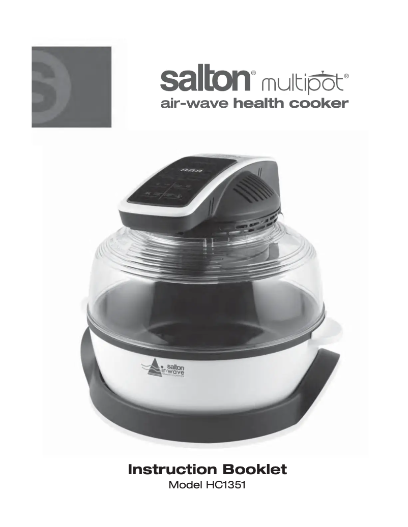 Page n°1 - Manuel utilisateur Salton Air-wave HC1351