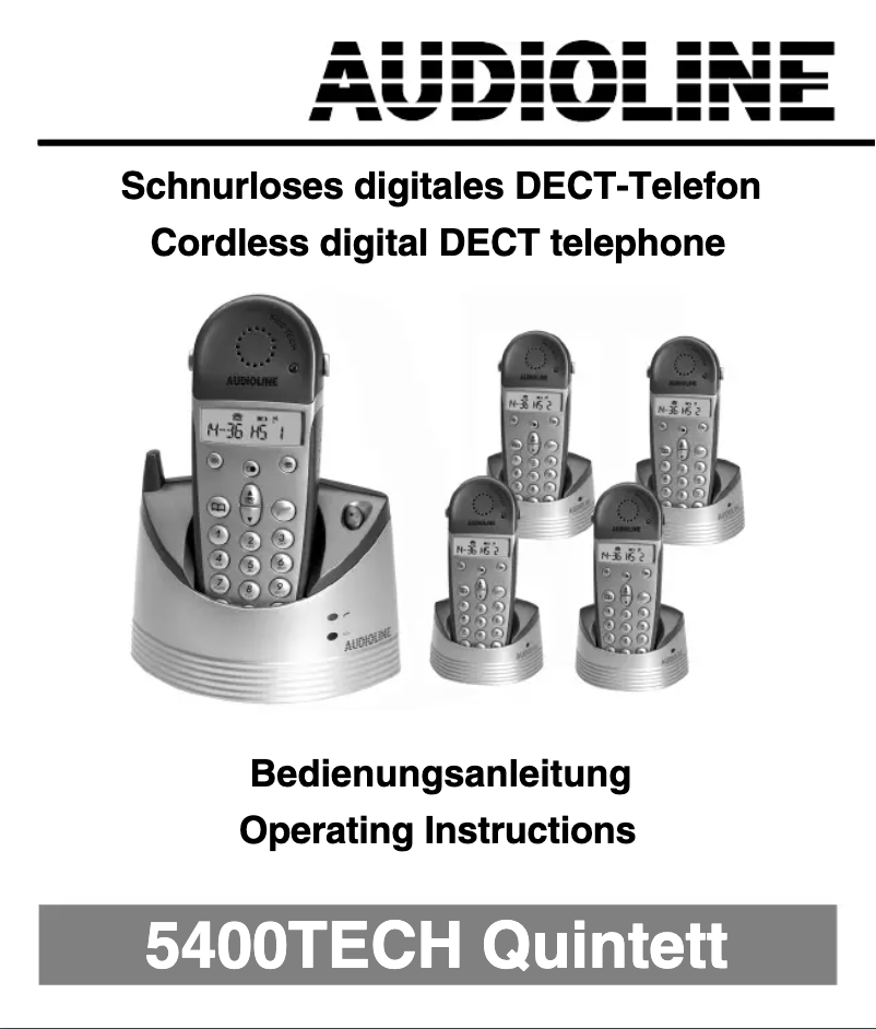 Imagen de la primera página del manual del dispositivo 5400TECH Quintett