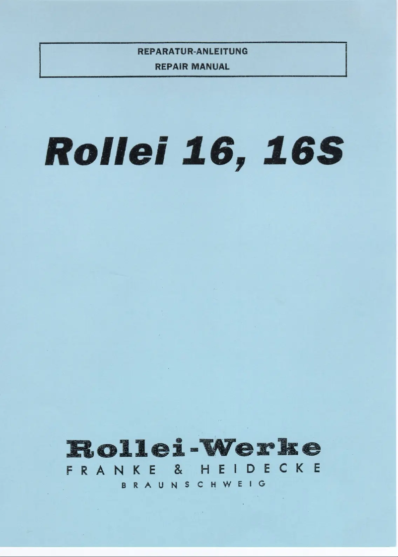 Página 1 del manual Manual de usuario Rollei 16