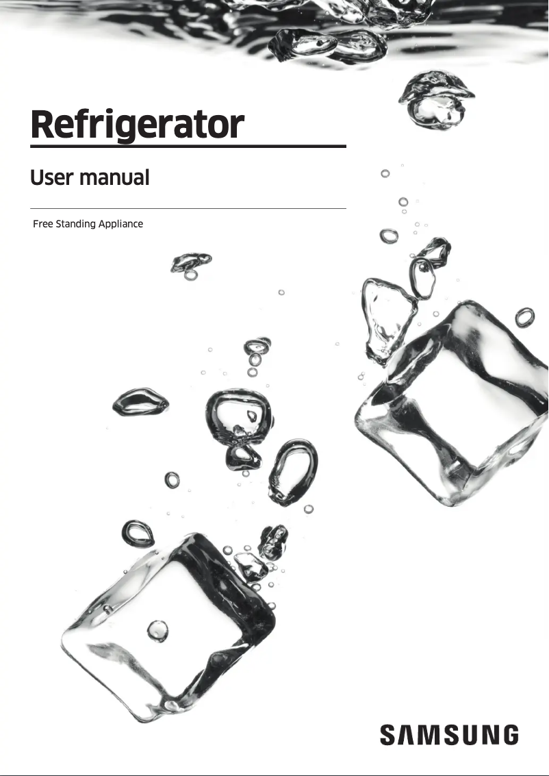 Page 1 de la notice Manuel utilisateur Samsung RS72A5F11SL