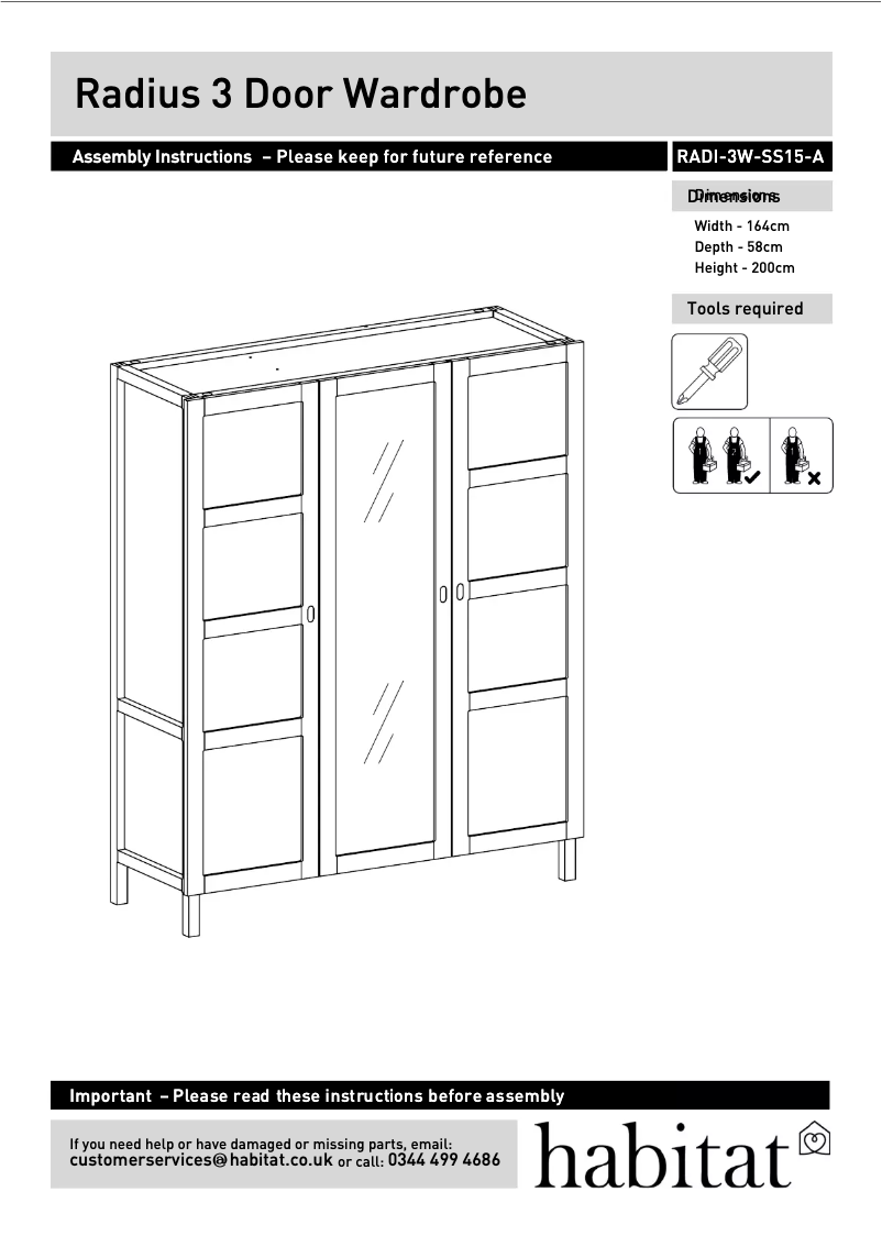 Image de la première page du manuel de l'appareil Radius