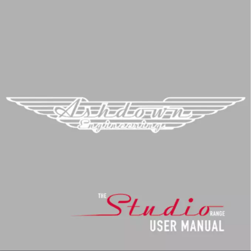 Page n°1 - Manuel utilisateur Ashdown Engineering Studio 12