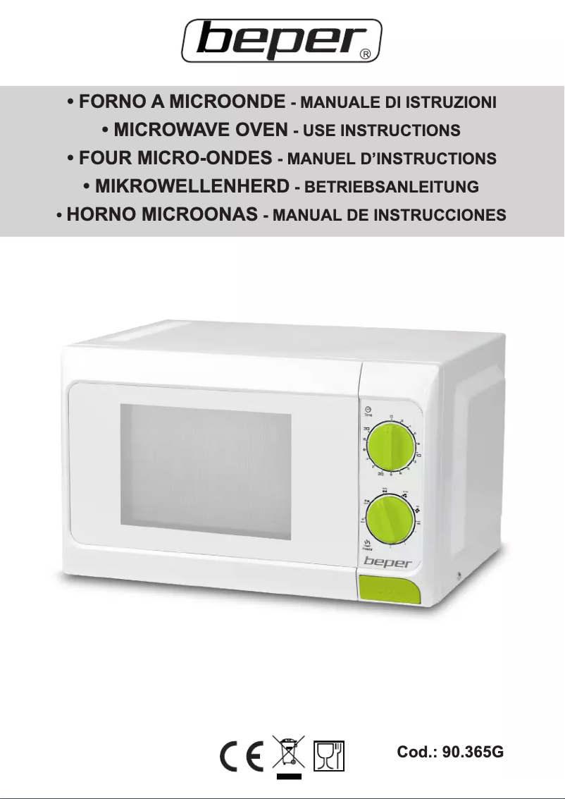 Page 1 de la notice Manuel utilisateur Beper 90.635G