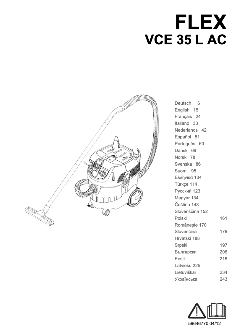 Page n°1 - Manuel utilisateur Kärcher VCE 35 L AC Flex