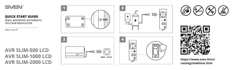 Image de la première page du manuel de l'appareil AVR SLIM-2000 LCD