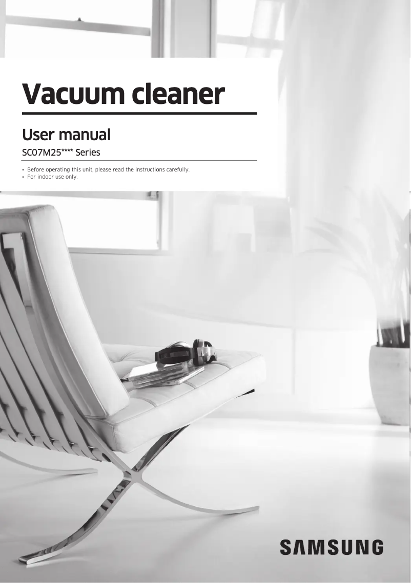 Page n°1 - Manuel utilisateur Samsung SC07M25F0WP