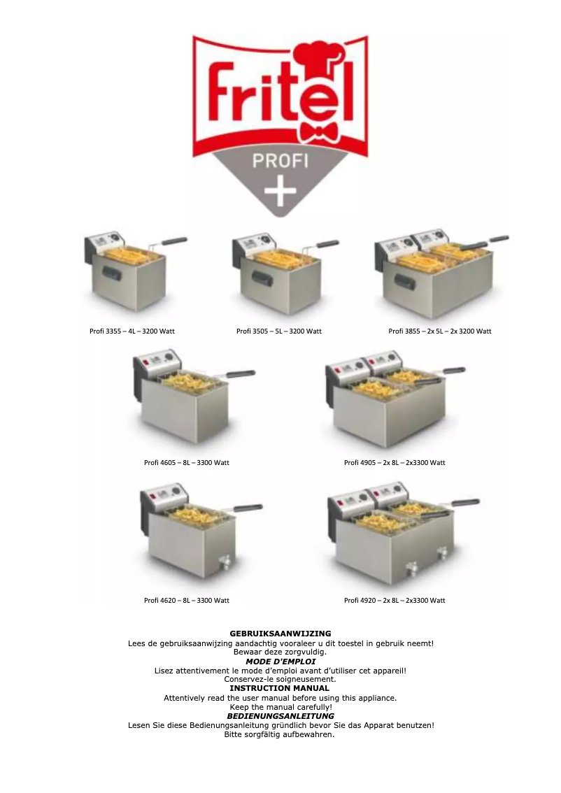 Image de la première page du manuel de l'appareil Turbo SF 3355