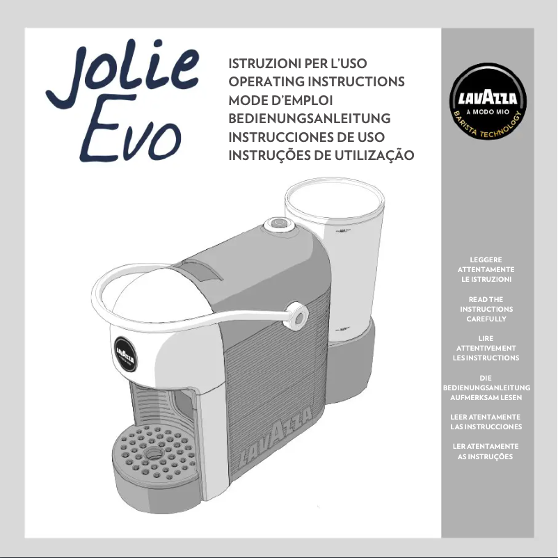 Page 1 de la notice Manuel utilisateur Lavazza Jolie Evo