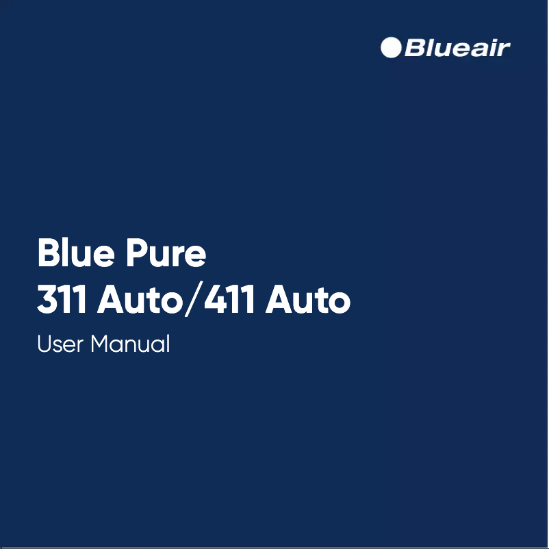 Image de la première page du manuel de l'appareil Blue Pure 411 Auto