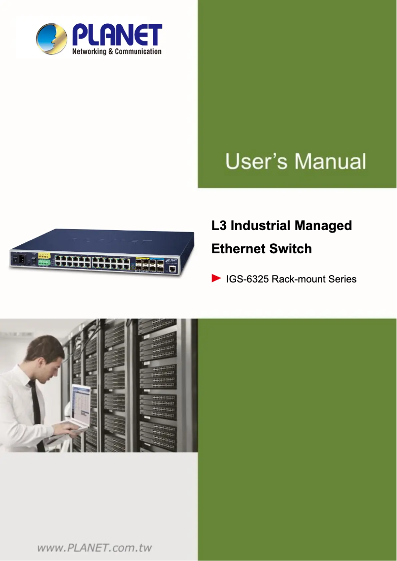 Image de la première page du manuel de l'appareil IGS-6325-24P4S