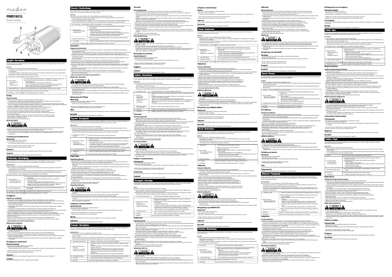 Page 1 de la notice Manuel utilisateur Nedis PIMS15012