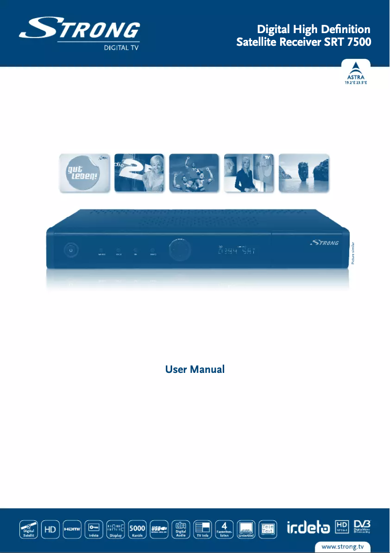Page n°1 - Manuel utilisateur Strong SRT 7500
