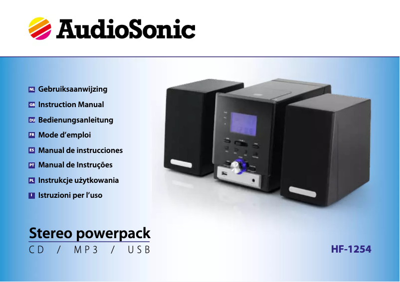 Imagen de la primera página del manual del dispositivo HF-1254