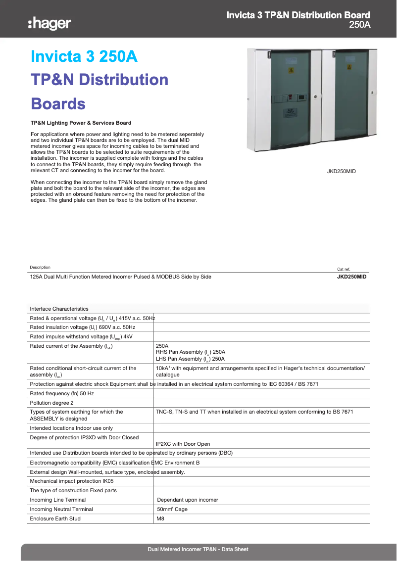 Image de la première page du manuel de l'appareil JKD250MID