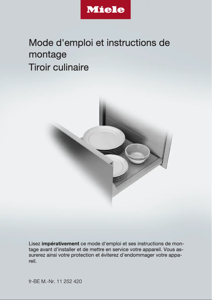 Page n°1 - Manuel utilisateur Miele ESW 7010 BW