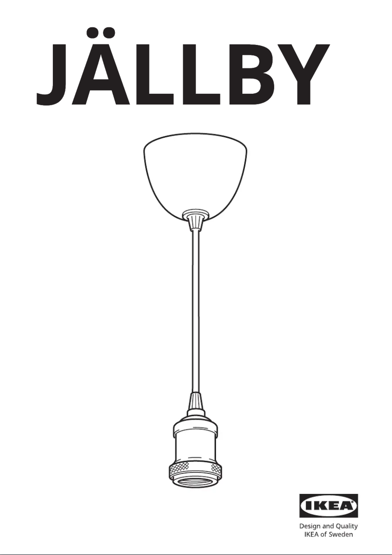 Page 1 de la notice Manuel utilisateur Ikea JÄLLBY 804.663.68