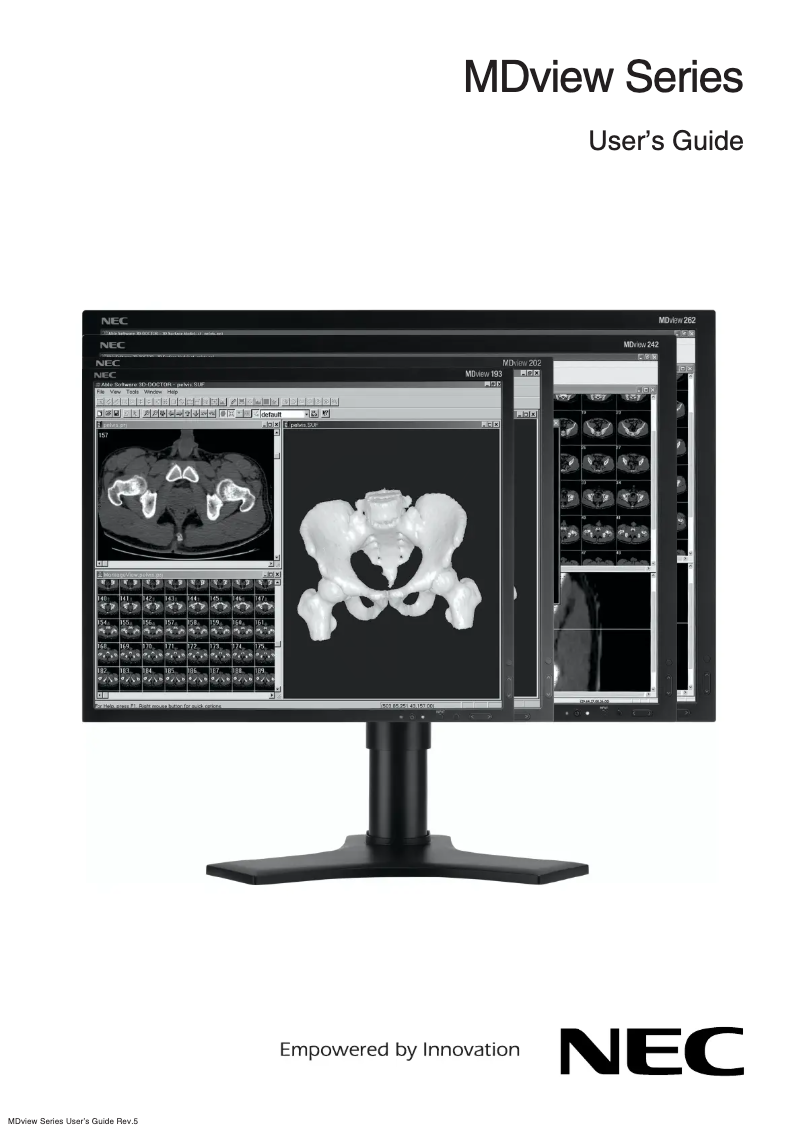 Page 1 de la notice Manuel utilisateur NEC MDview 242-2