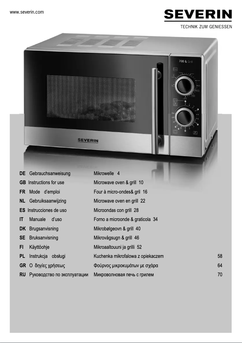 Image de la première page du manuel de l'appareil MW 7875