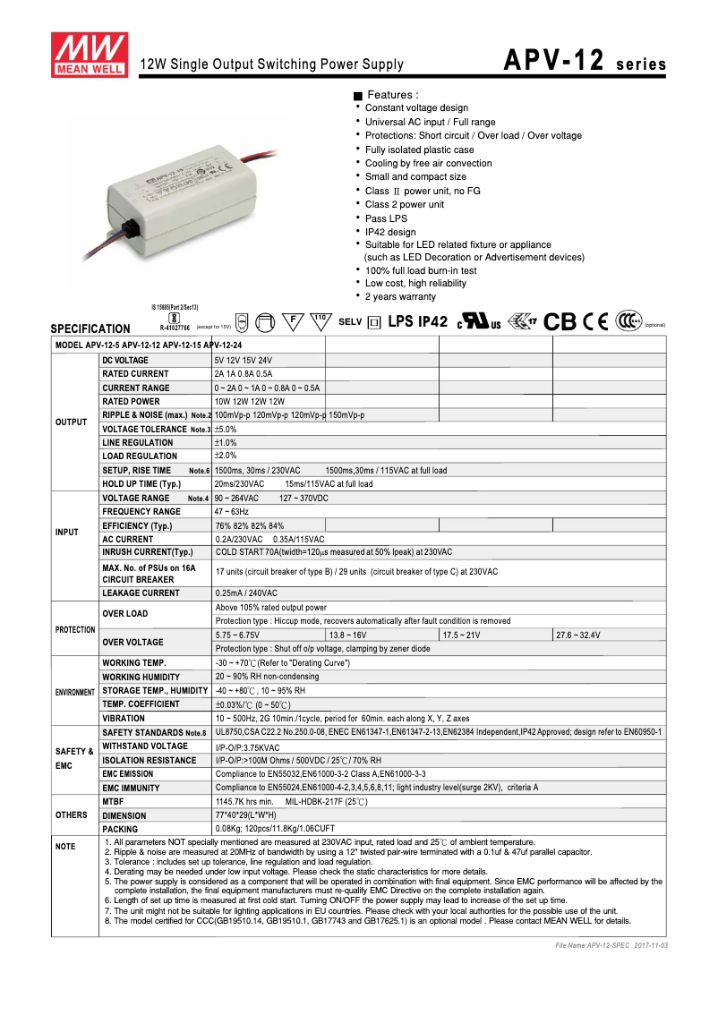 Page n°1 - Manuel utilisateur Monacor PSL-12/24