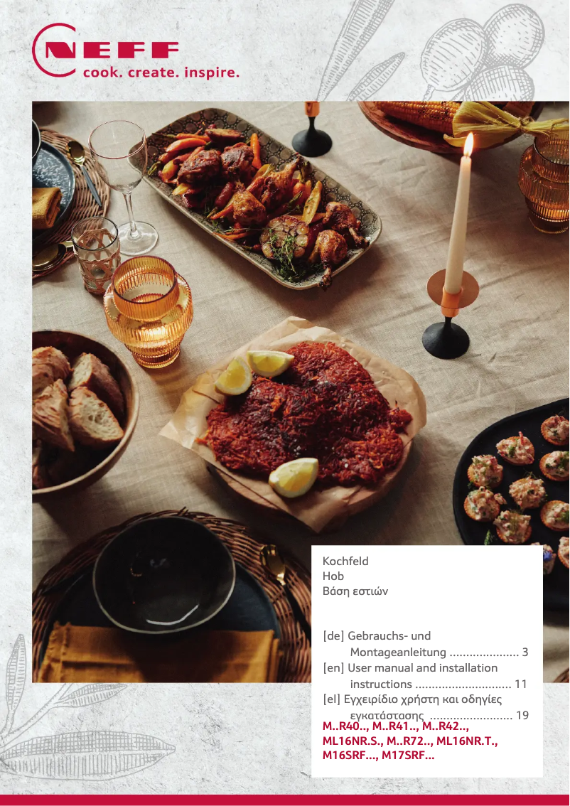 Page n°1 - Manuel utilisateur Neff HMK172