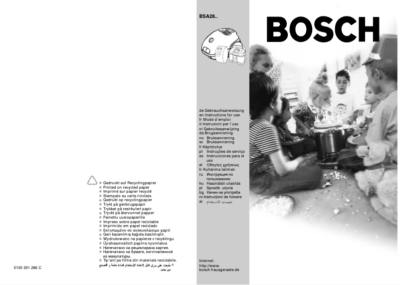 Page 1 de la notice Manuel utilisateur Bosch BSA 2899