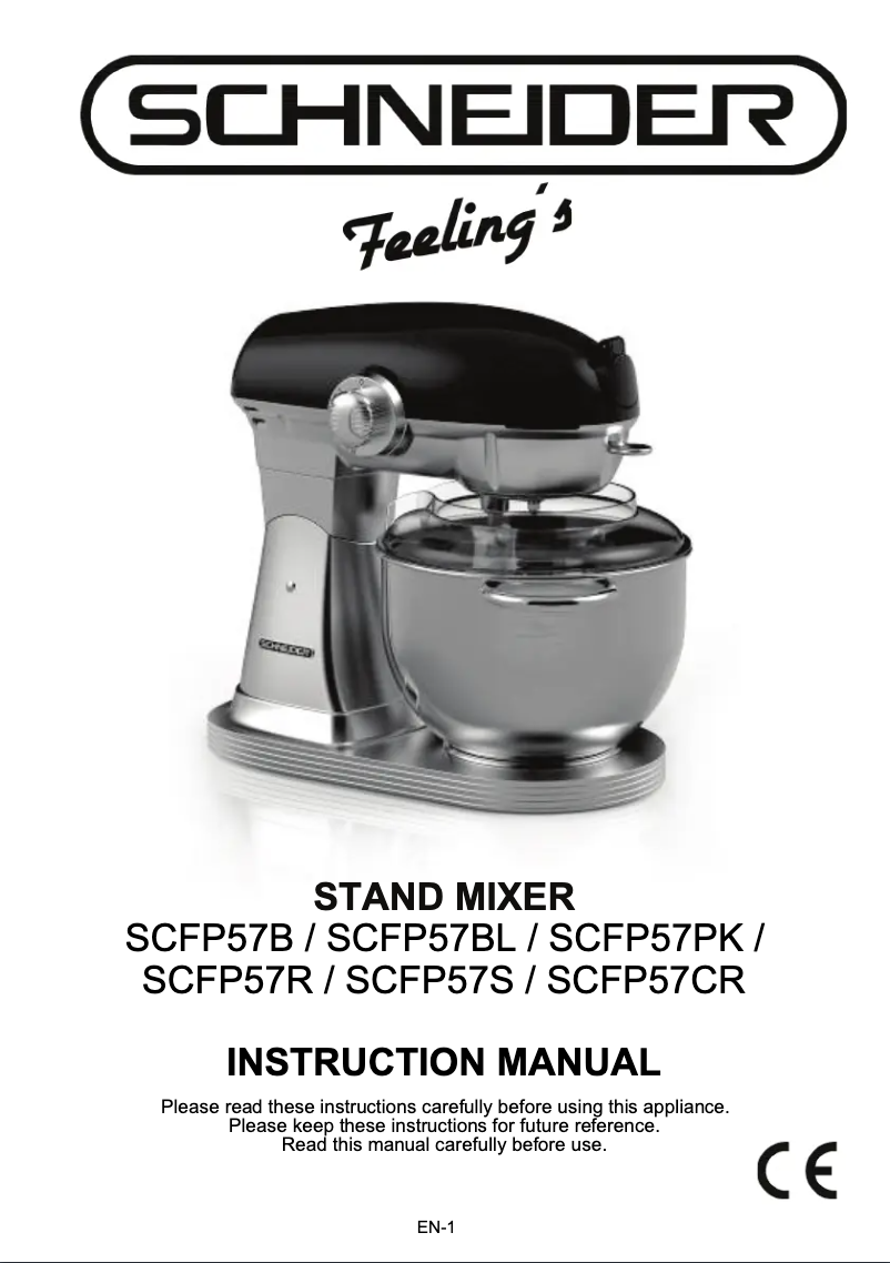Page 1 de la notice Manuel utilisateur Schneider SCFP57BL