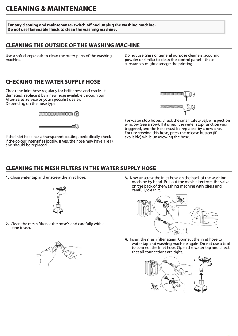 Page 1 de la notice Manuel d'utilisation et d'entretien Hotpoint NM11 846 WC A UK N