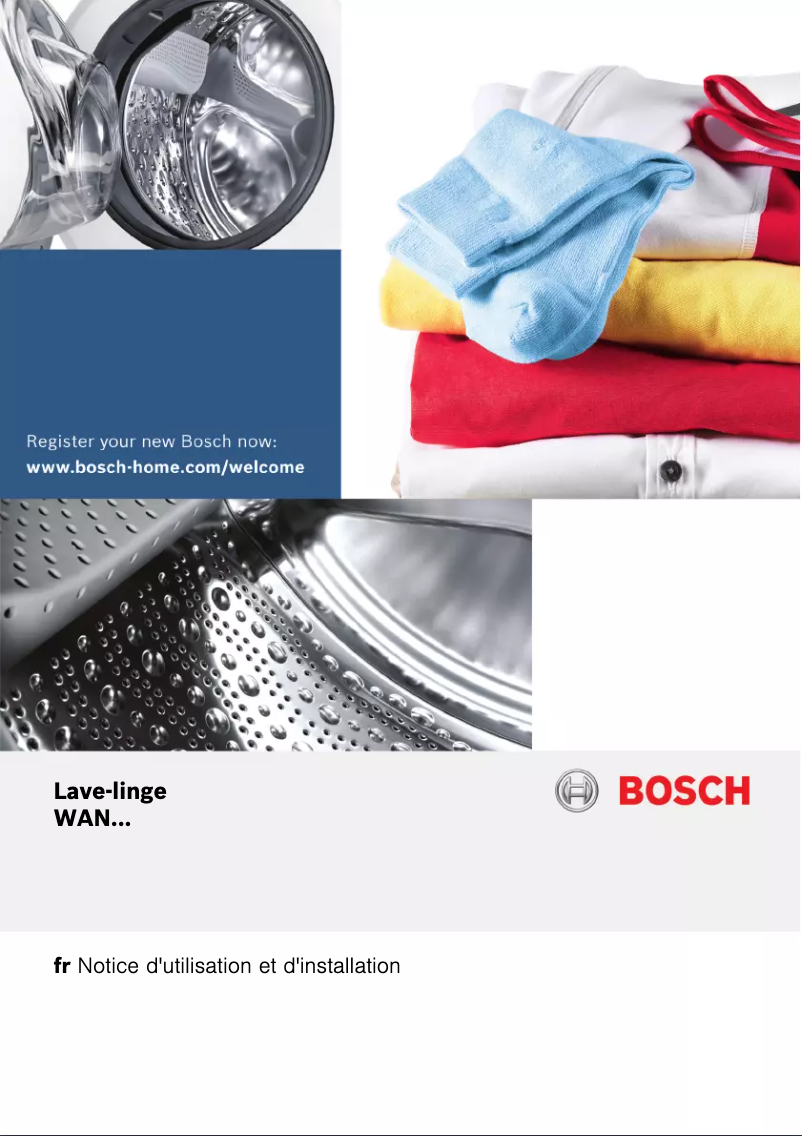 Page 1 de la notice Manuel utilisateur Bosch WAN28200FF