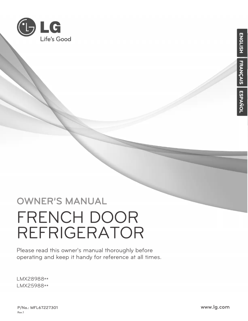 Image de la première page du manuel de l'appareil LMX25988SB