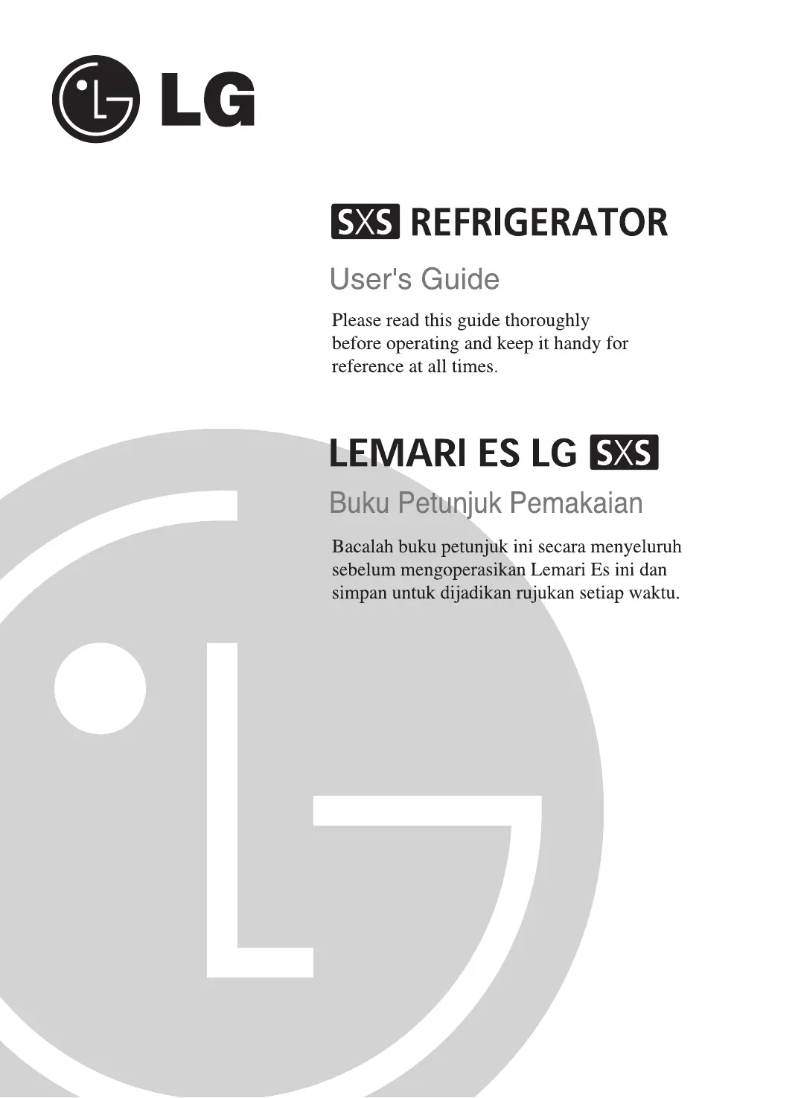 Image de la première page du manuel de l'appareil GR-A217LGJ
